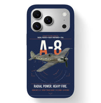 Thumbnail for Focke-Wulf Fw 190A-8 design on navy blue magsafe iphone case, for iPhone 17 Pro