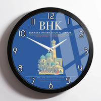 Thumbnail for Bukhara International Airport BHK Wall-Clock Framed - Blue