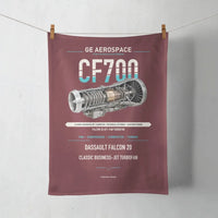 Thumbnail for CF700 design on dark red towel