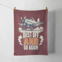 Thumbnail for Dust Off And Go Again design on dark red towel