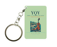 Thumbnail for Sydney–J.A. Douglas McCurdy Airport (YQY) design on light green key chain