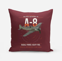 Thumbnail for Focke-Wulf Fw 190A-8 design on dark red pillow