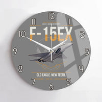 Thumbnail for F-15EX Eagle II design on gray no frame wall clock
