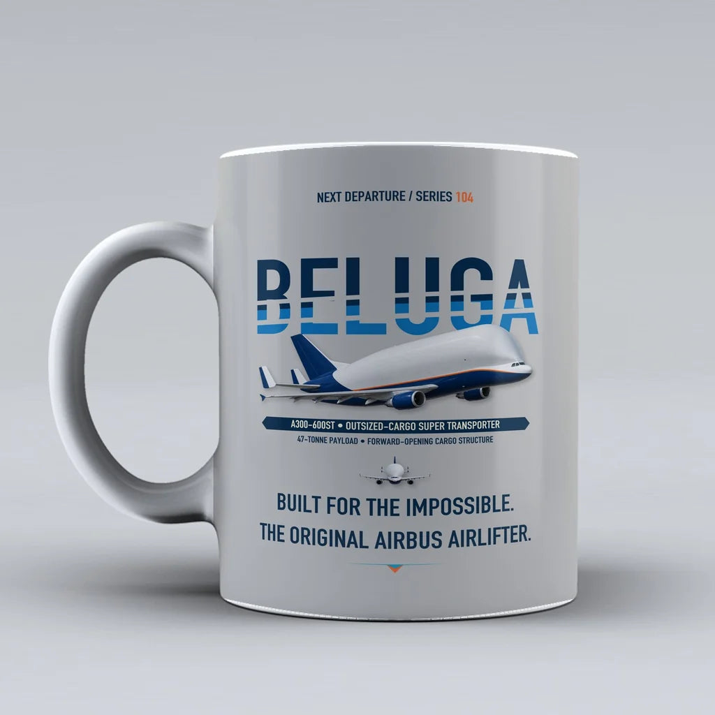 A300-600ST BelugaST Mug design on light gray airbus