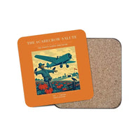 Thumbnail for The Scarecrow Salute - Designed Coasters design on orange 1-piece