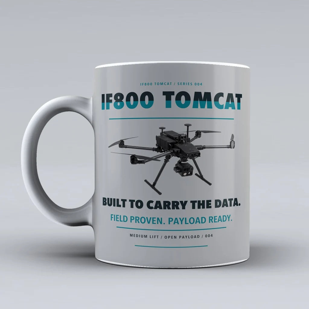 Flight IF800 Tomcat Mug design on light gray inspired