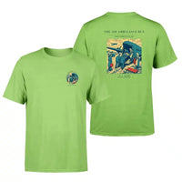 Thumbnail for VINTAGE G4506 - The Air Ambulance Run - Double-Side T-Shirt design on lightgreen double side t shirt