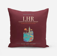 Thumbnail for London Heathrow Airport LHR - Dark Red