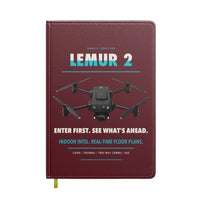Thumbnail for BRINC LEMUR 2 design on dark red notebook