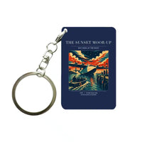 Thumbnail for VINTAGE G4277 - The Sunset Moor-Up - Designed Key Chain design on navyblue