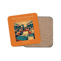 Thumbnail for The Cabin Radio Hour - Designed Coasters design on orange 1-piece
