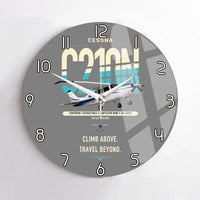 Thumbnail for Cessna T210N Centurion design on gray no frame wall clock