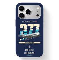 Thumbnail for Boeing 377 Stratocruiser design on navy blue magsafe iphone case