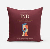 Thumbnail for Indianapolis International Airport IND - Dark Red