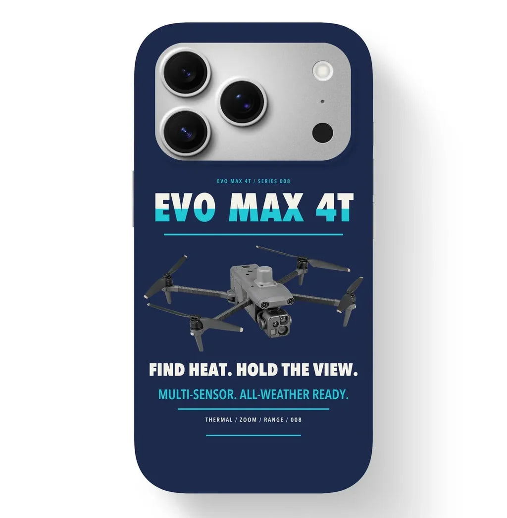 Autel EVO Max 4T Case design on navy blue iphone case