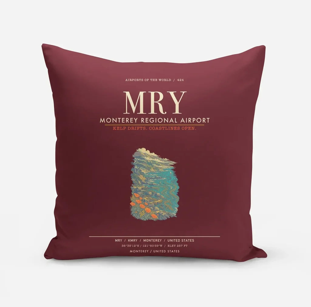 Monterey Regional Airport MRY - Dark Red