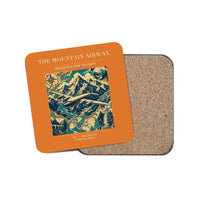 Thumbnail for The Mountain Airway - Designed Coasters design on orange 1-piece