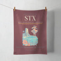 Thumbnail for Henry E. Rohlsen Airport (STX) design on dark red towel
