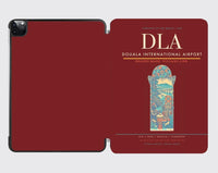 Thumbnail for Douala International Airport (DLA) design on dark red ipad tablet case