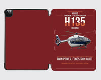 Thumbnail for Airbus H135 design on dark red ipad tablet case