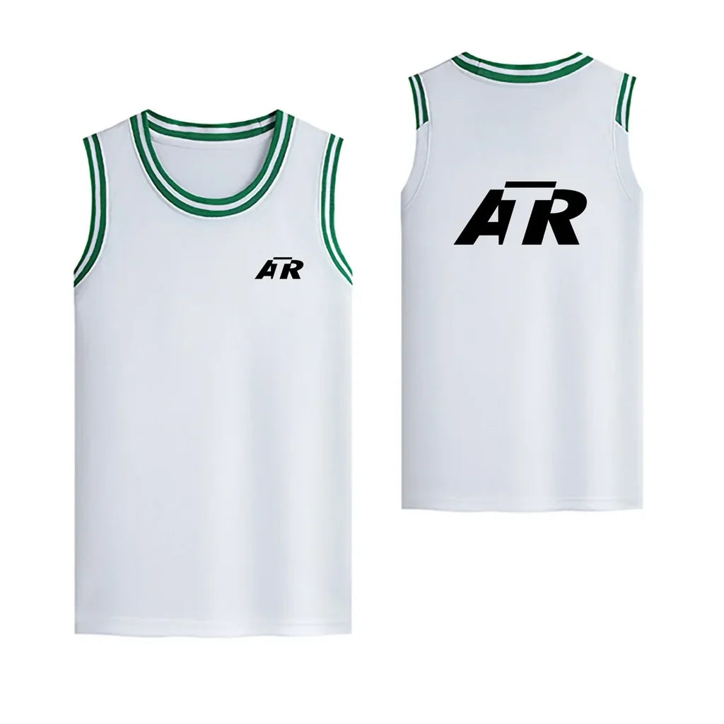 ATR & Text Designed Basketball Style Sports Tank Tops - view 12