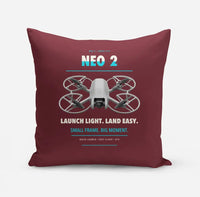 Thumbnail for DJI Neo 2 design on dark red pillow