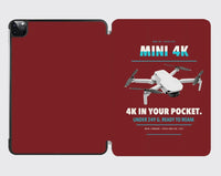Thumbnail for DJI Mini 4K design on dark red ipad tablet case
