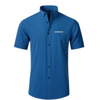 Thumbnail for Embraer & Text Designed Short Sleeve Shirts - view 12