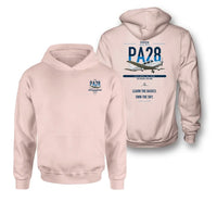 Thumbnail for Piper PA-28-181 Archer LX design on pink double-side hoodie, double-side print