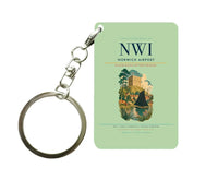 Thumbnail for Norwich Airport (NWI) design on light green key chain