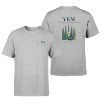 Thumbnail for Yakima Air Terminal (McAllister Field) (YKM) design printed on light gray double-side t-shirt