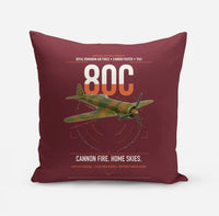 Thumbnail for IAR 80C design on dark red pillow