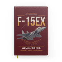 Thumbnail for F-15EX Eagle II design on dark red notebook