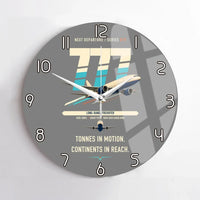 Thumbnail for Boeing 777F design on gray no frame wall clock