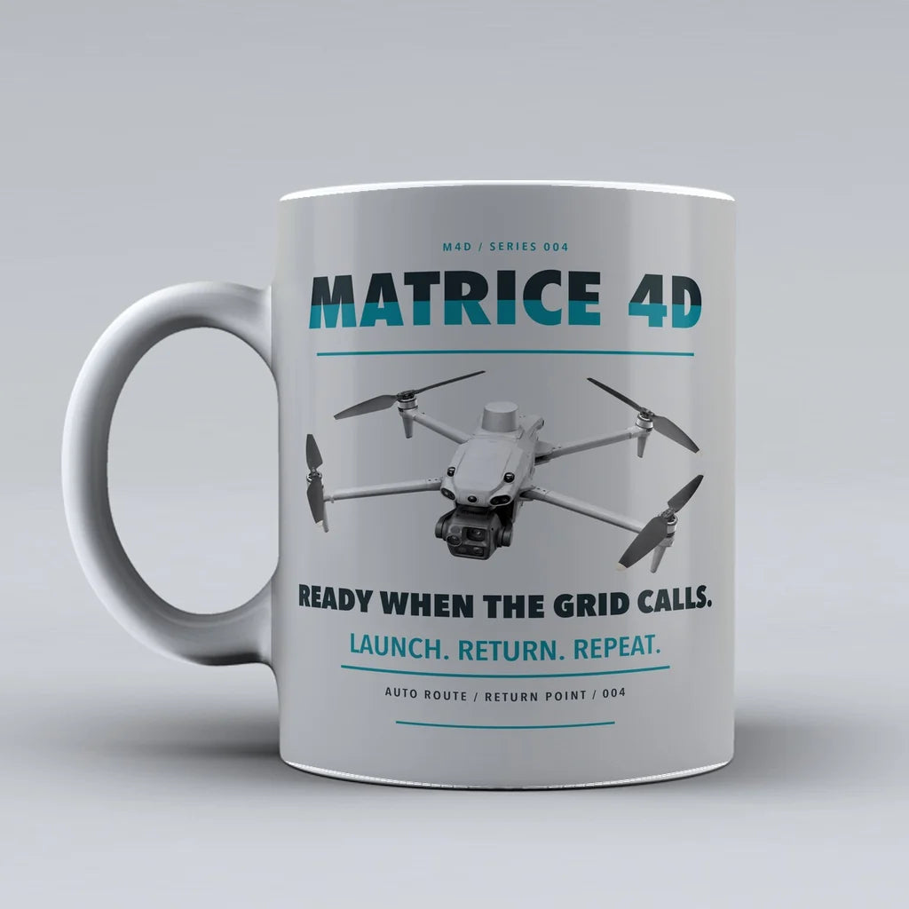 Matrice 4D Mug design on light gray dji