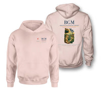 Thumbnail for Greater Binghamton Airport (BGM) design on pink double-side hoodie