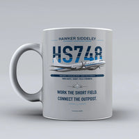 Thumbnail for Siddeley HS 748 Series 2A Mug design on light gray hawker