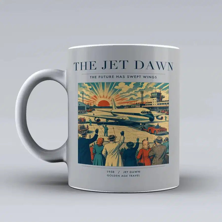 VINTAGE G4113 - The Jet Dawn - Ceramic Mug design on lightgray