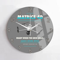 Thumbnail for DJI Matrice 4D design on gray no frame wall clock