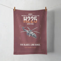 Thumbnail for Airbus H225 design on dark red towel