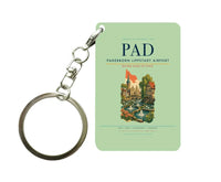 Thumbnail for Paderborn Lippstadt Airport (PAD) design on light green key chain
