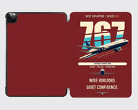 Thumbnail for Boeing 767-300ER design on dark red ipad tablet case