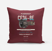 Thumbnail for CF34-8E design on dark red pillow
