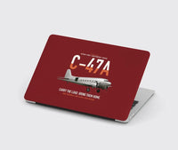 Thumbnail for C-47A Skytrain design on dark red MacBook case