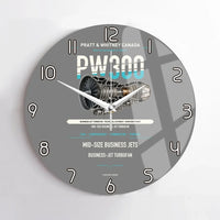 Thumbnail for PW300 design on gray no frame wall clock