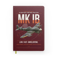 Thumbnail for Hawker Typhoon Mk IB design on dark red notebook