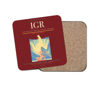 Thumbnail for Cataratas del Iguazu International Airport (IGR) design on dark red 1 piece coaster