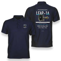 Thumbnail for LEAP-1A design on navy blue polo