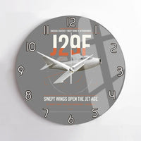 Thumbnail for Saab J 29F Tunnan design on gray no frame wall clock