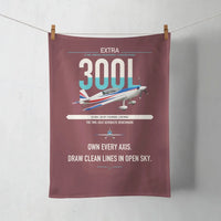 Thumbnail for Extra 300L design on dark red towel
